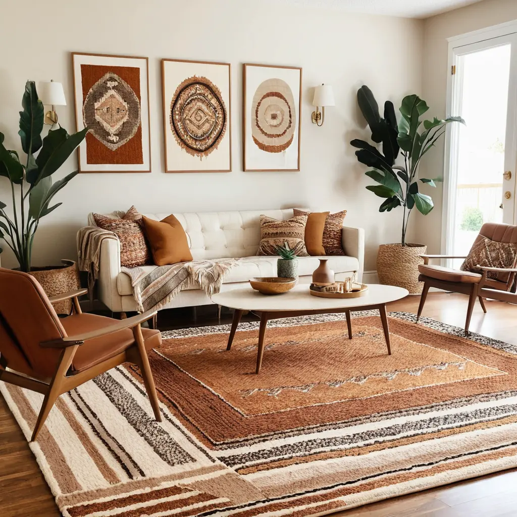 Layered Rugs for Texture