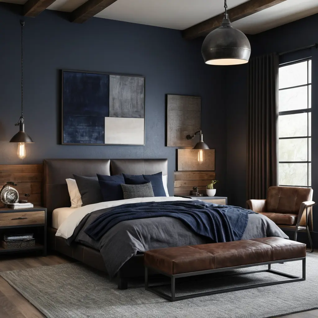 Masculine Master Bedroom