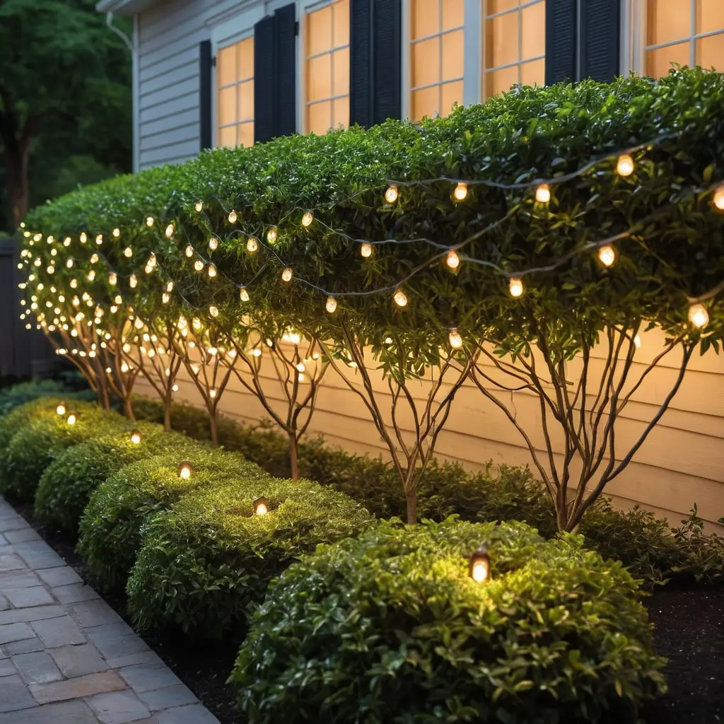 Net String Lights for Bushes