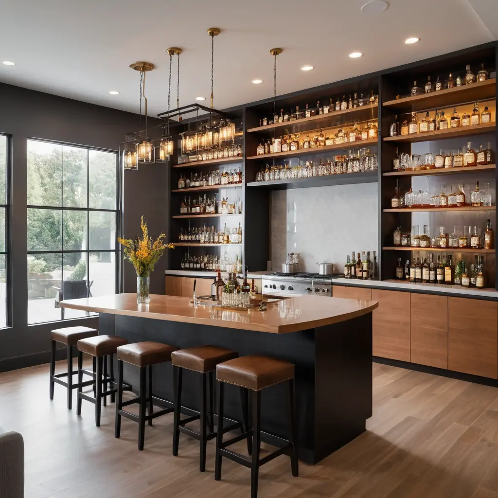 Open-Concept Whisky Lounge