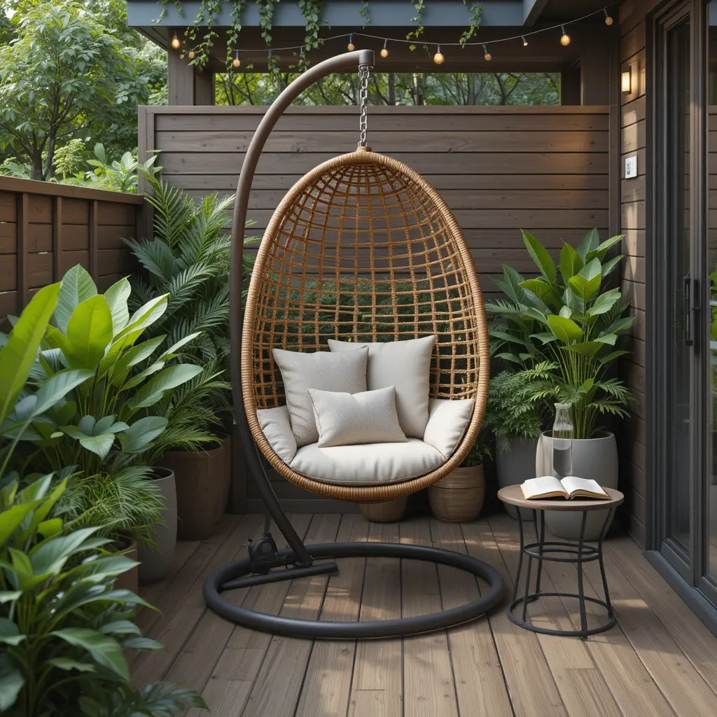 Opt for an Outdoor Hanging Chair for a Trendy Look