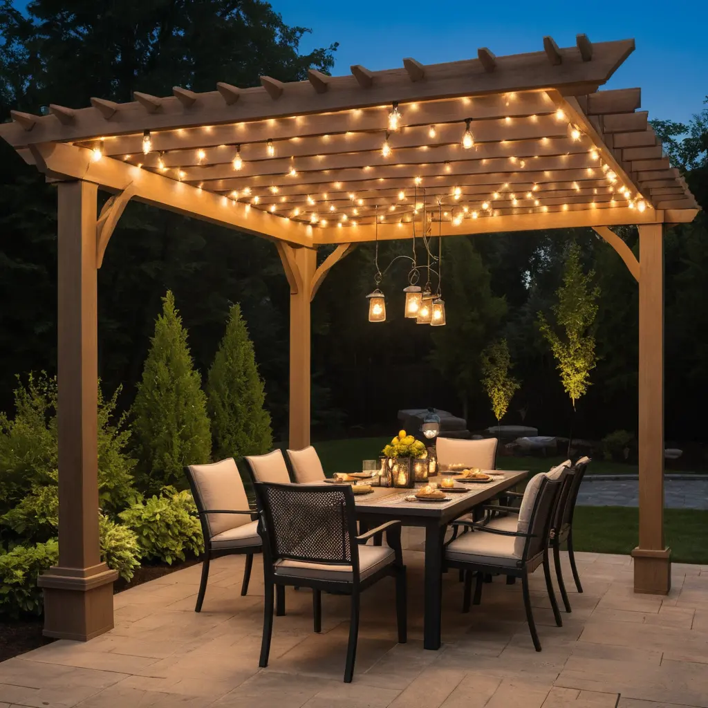 Overhead Pergola Lighting