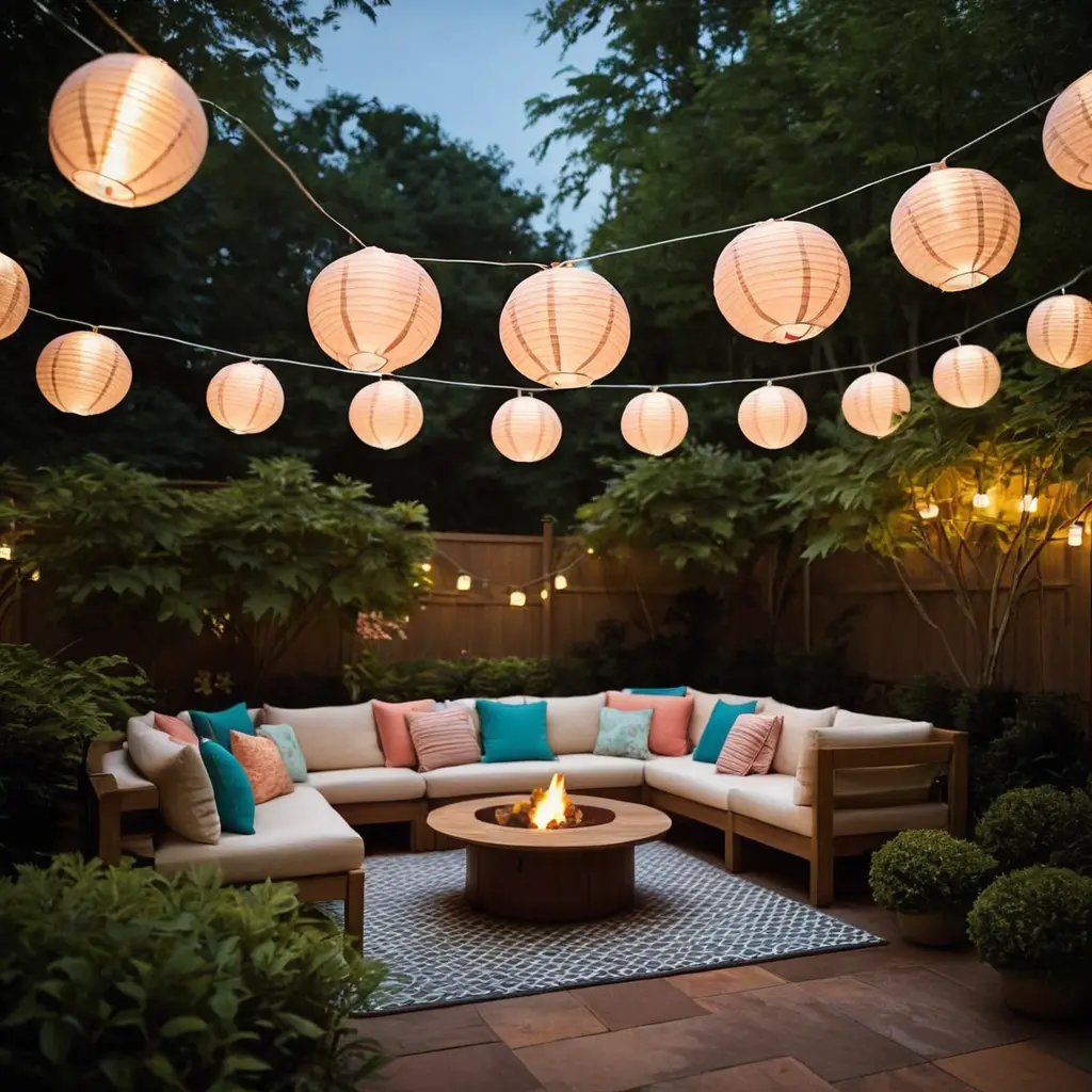 Paper Lantern String Lights for a Soft, Decorative Look