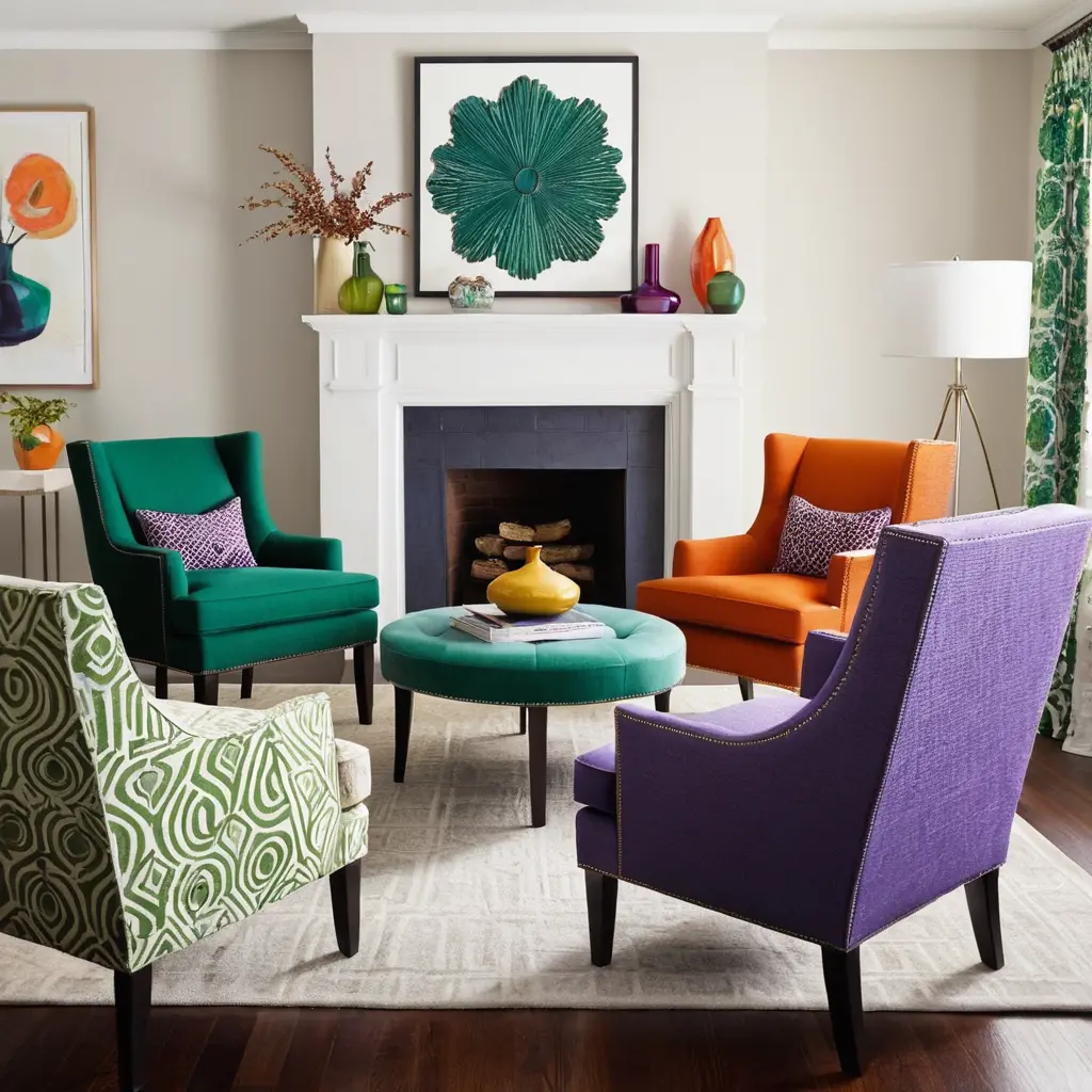 Patterned Accent Chairs