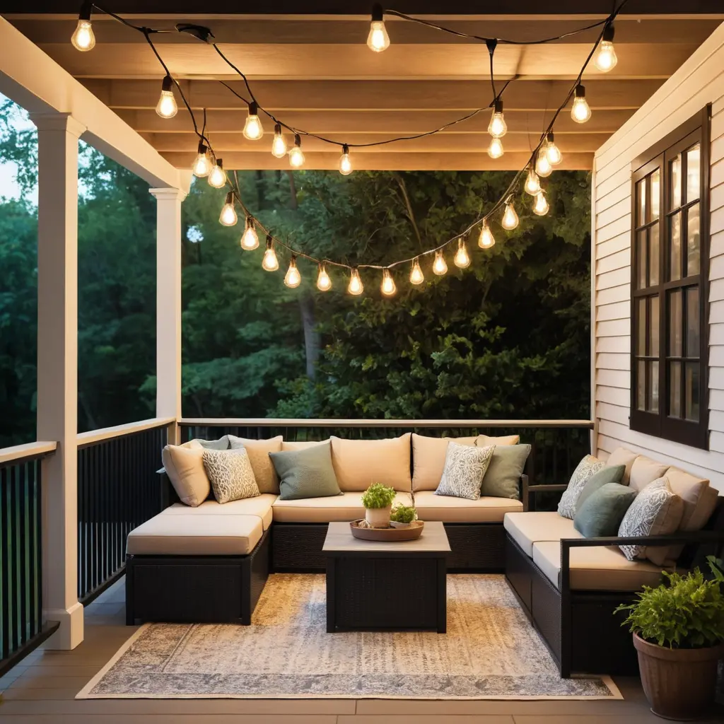 Pendant Style Light Strings for Porch