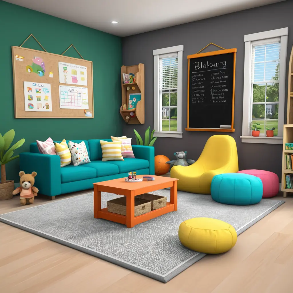 Playful Kids’ Living Room Area