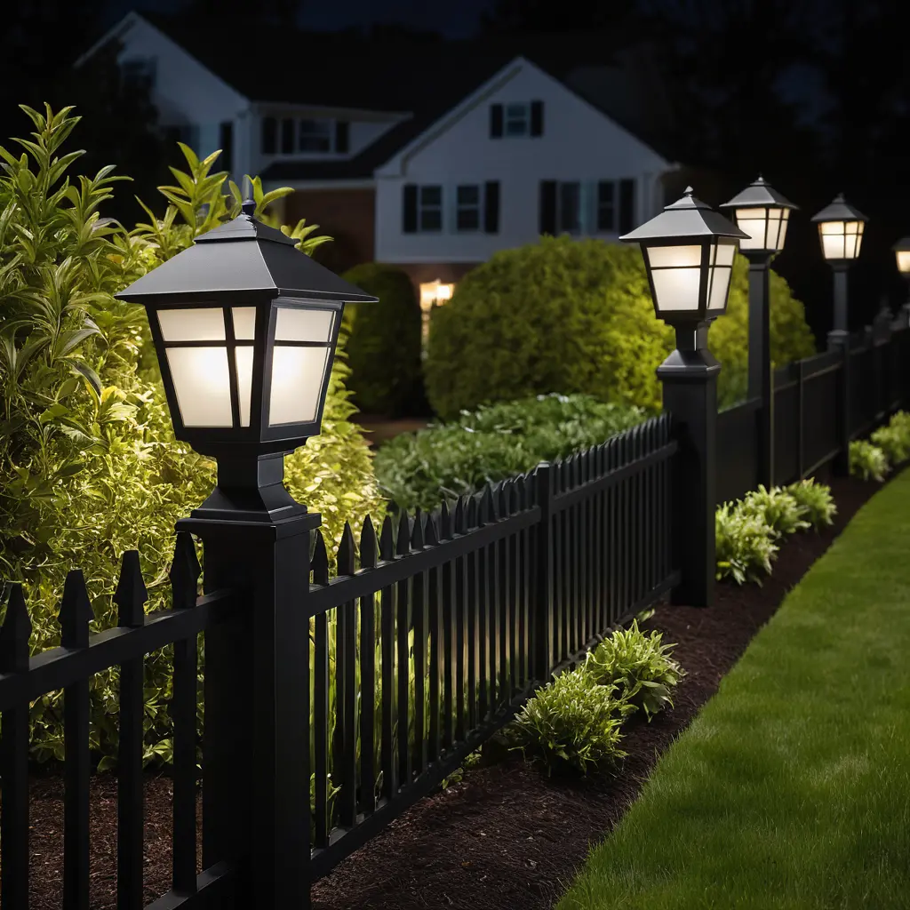 Post Cap Lights on Fences