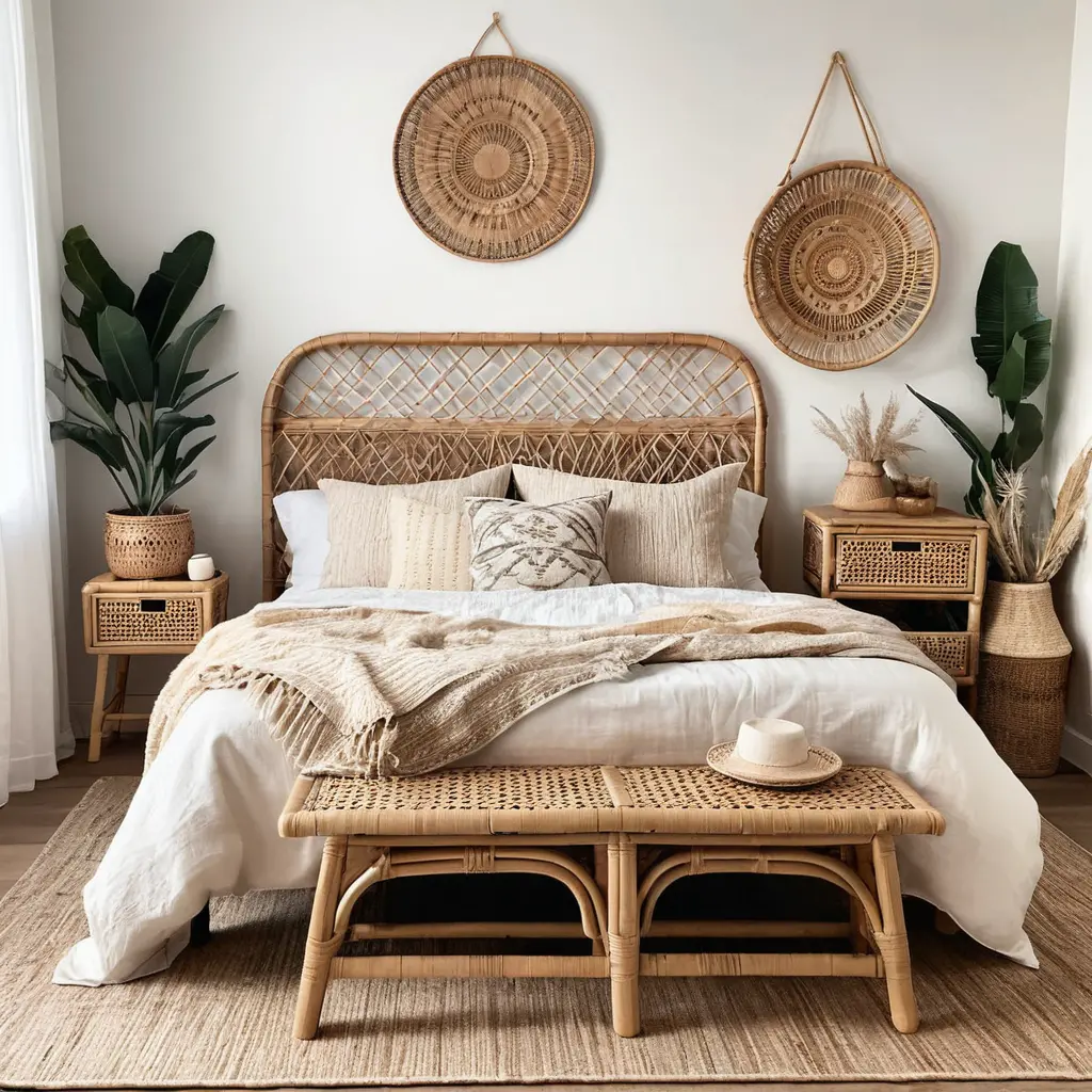 Rattan or Wicker Furniture Pieces