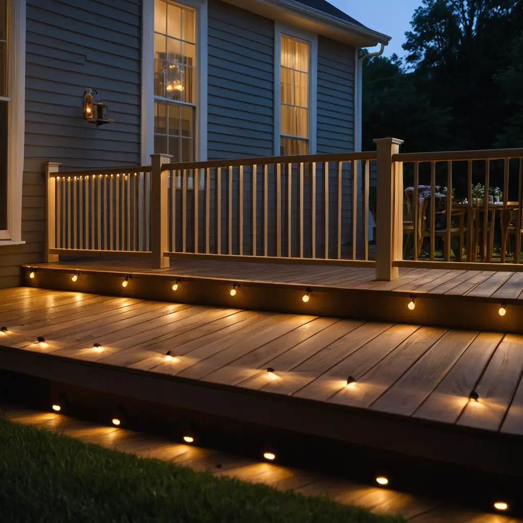 Rope Lights Under Deck Rails