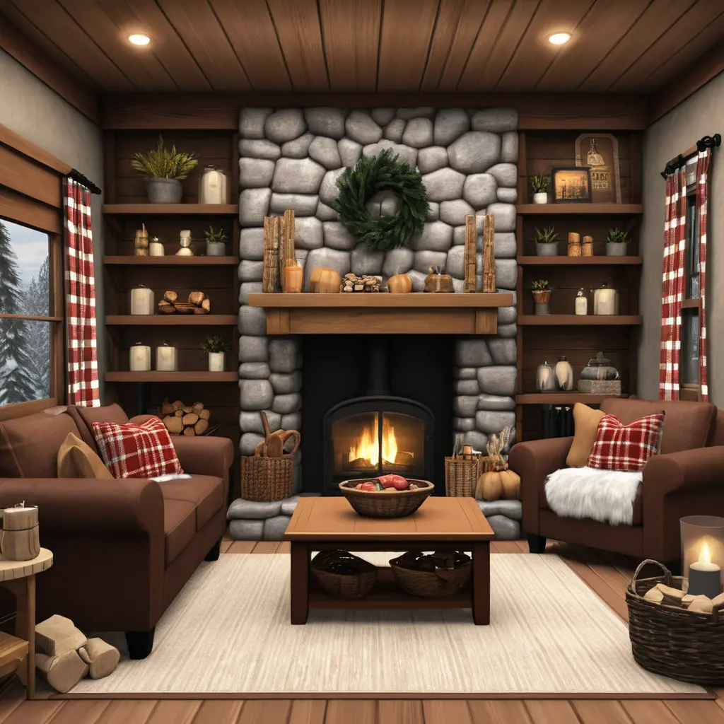 Rustic Cabin Living Room