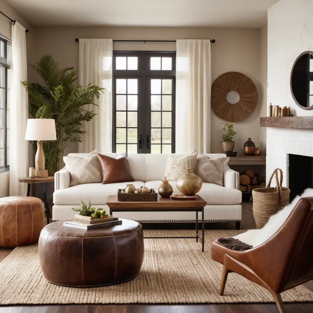 Rustic Luxe with Leather Accents