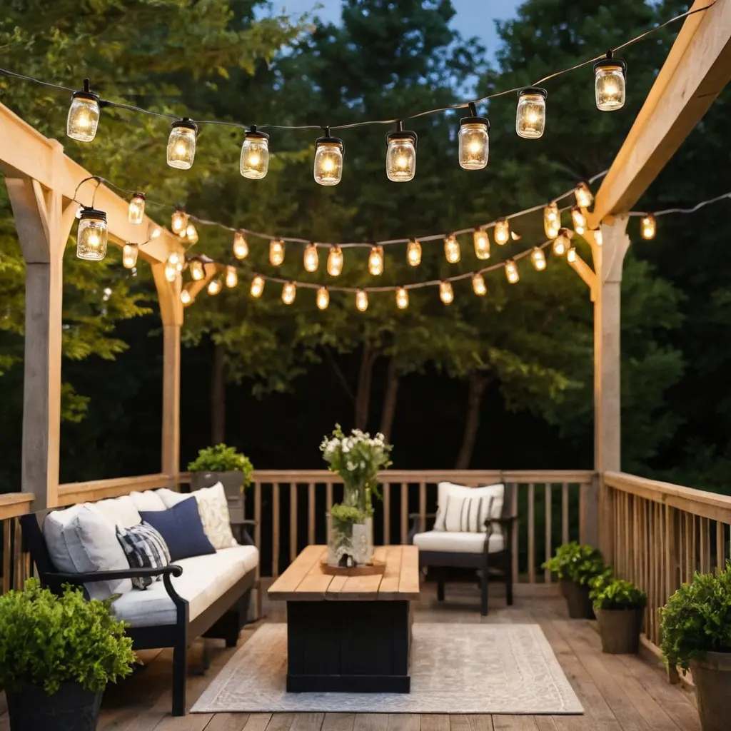 Rustic Mason Jar Lights for a Country Feel