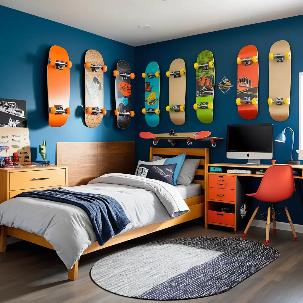 Skateboard-Inspired Room