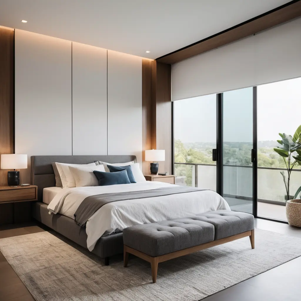 Smart Master Bedroom with Technology Integration