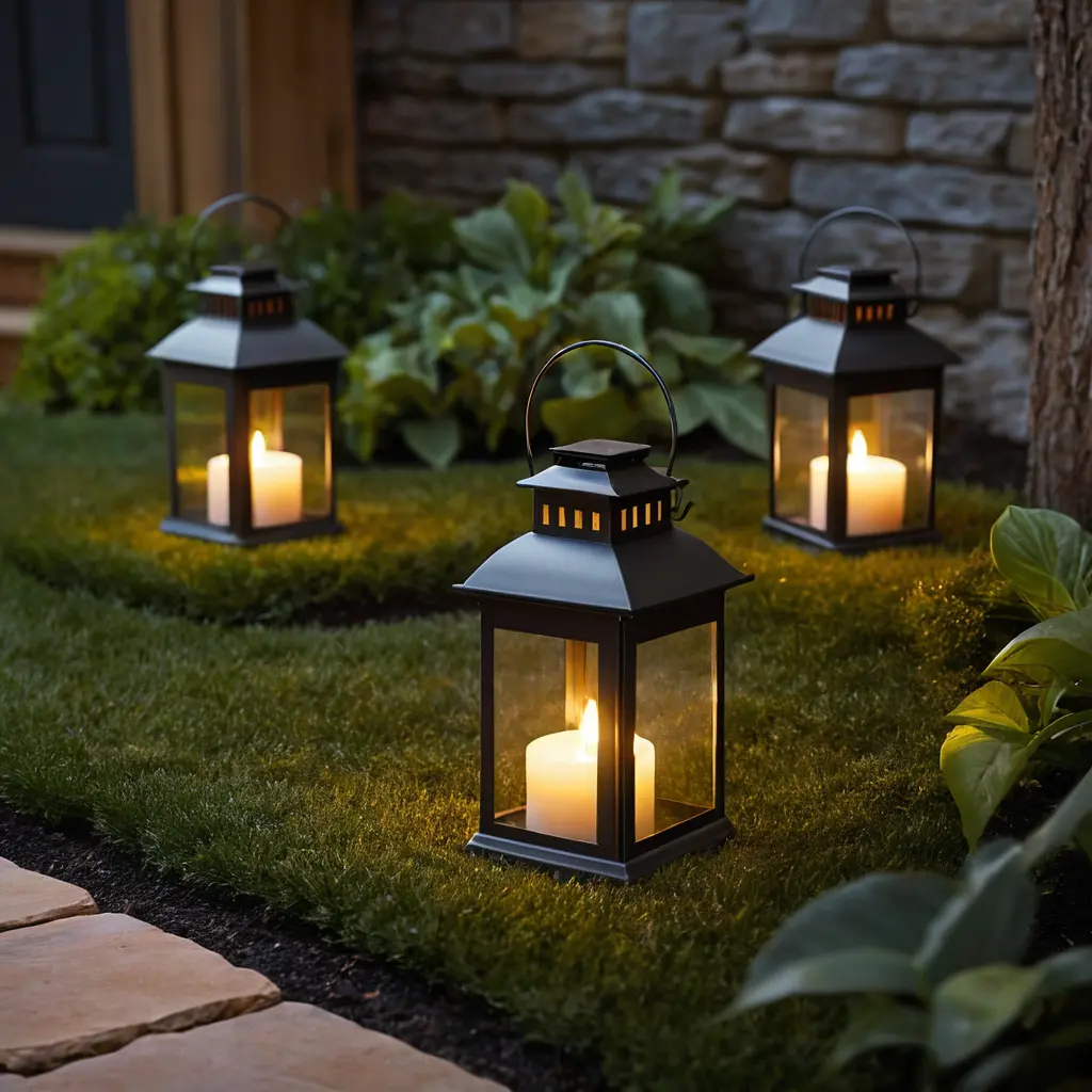 Solar-Powered Candle Lamps