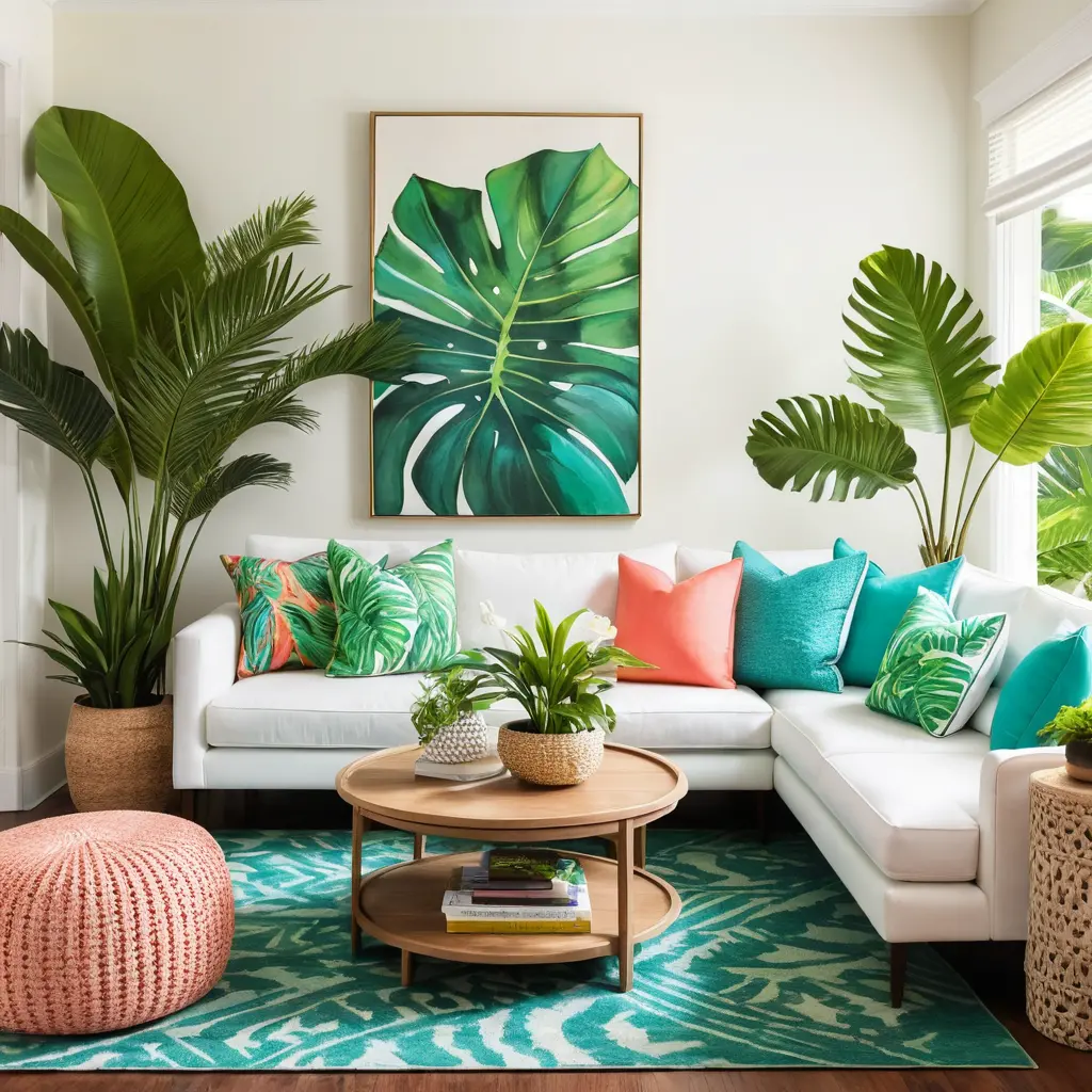 Tropical Paradise Living Room