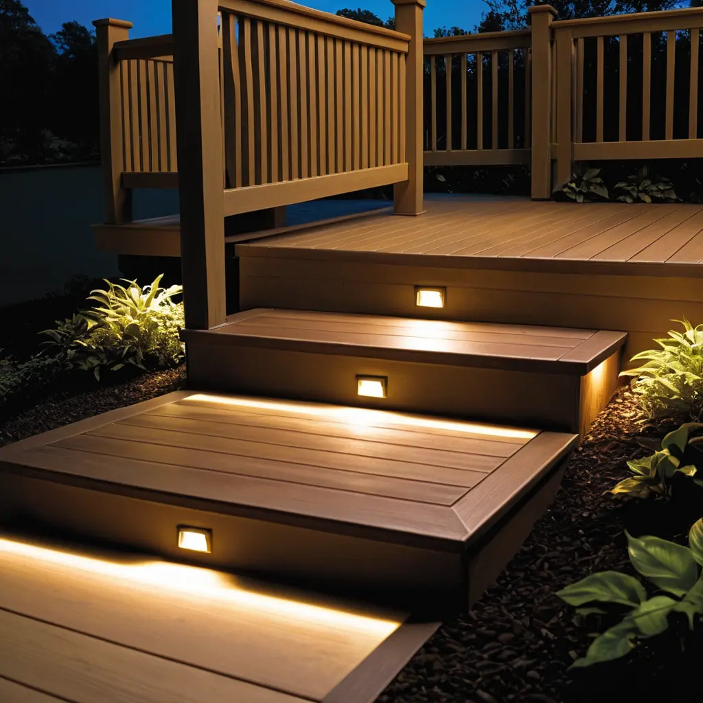 Under-Deck Lighting for a Hidden Pathway Glow