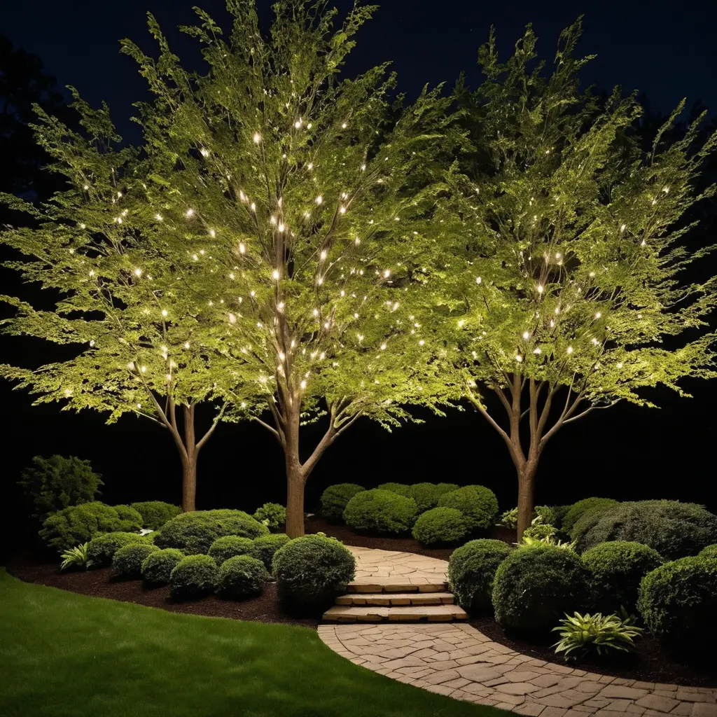 Uplighting on Trees