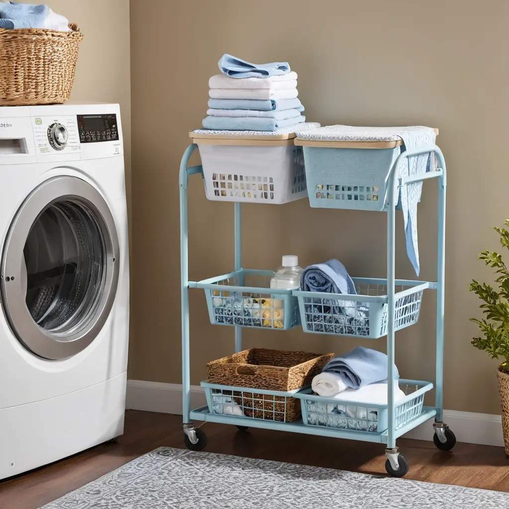 Use a Laundry Cart for Easy Mobility