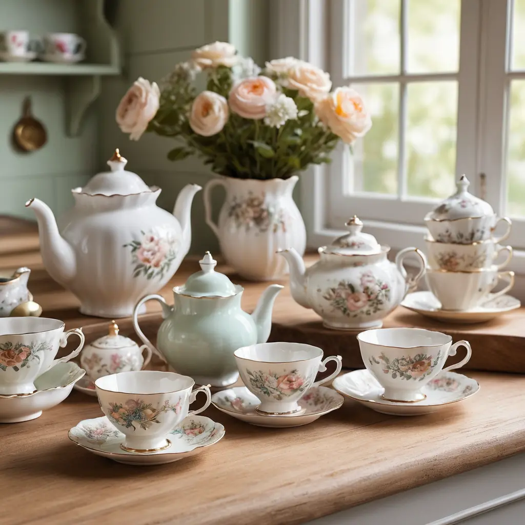 Vintage-Style Tea Set