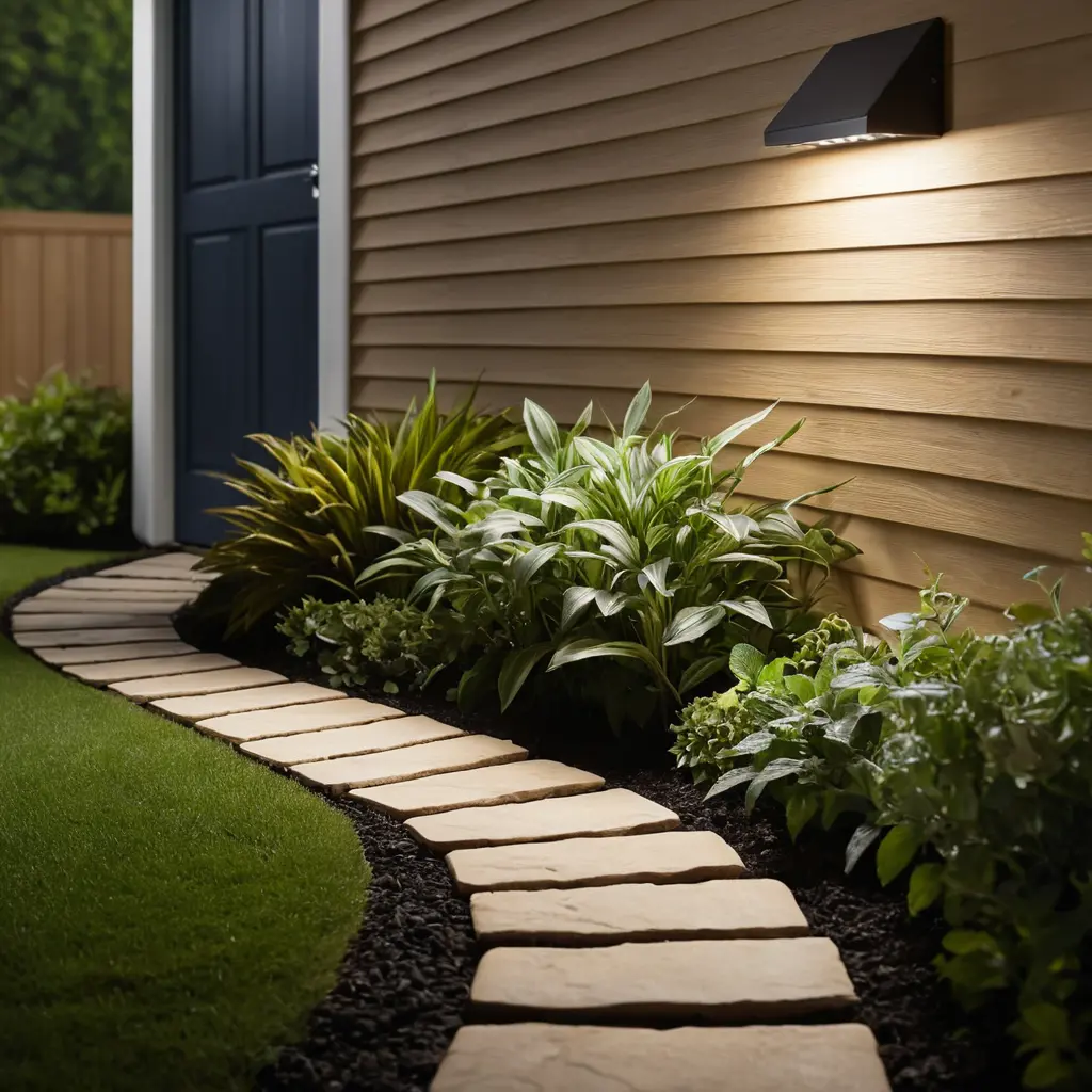 Wall-Mounted Pathway Lights for Subtle Illumination