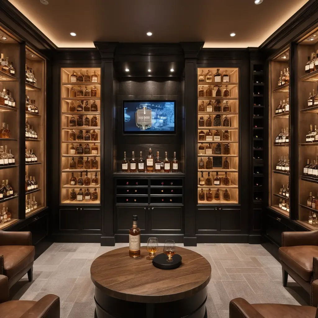 Whisky Lounge with Custom Whisky Vault