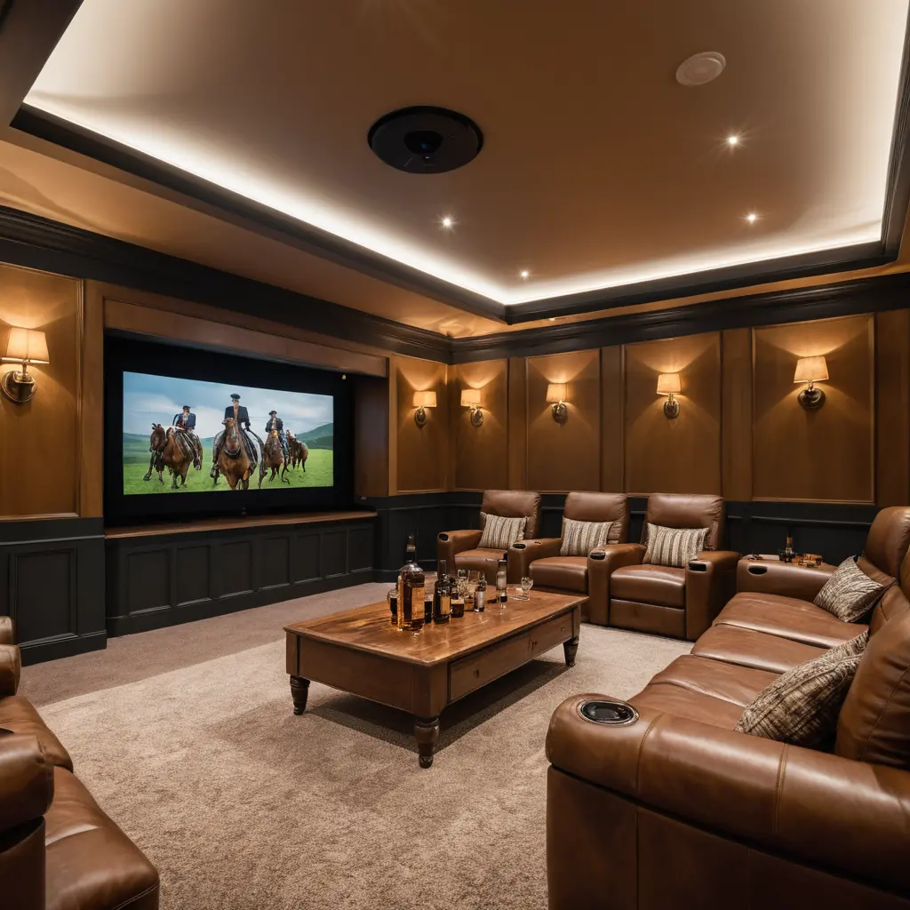 Whisky Lounge with a Home Theatre