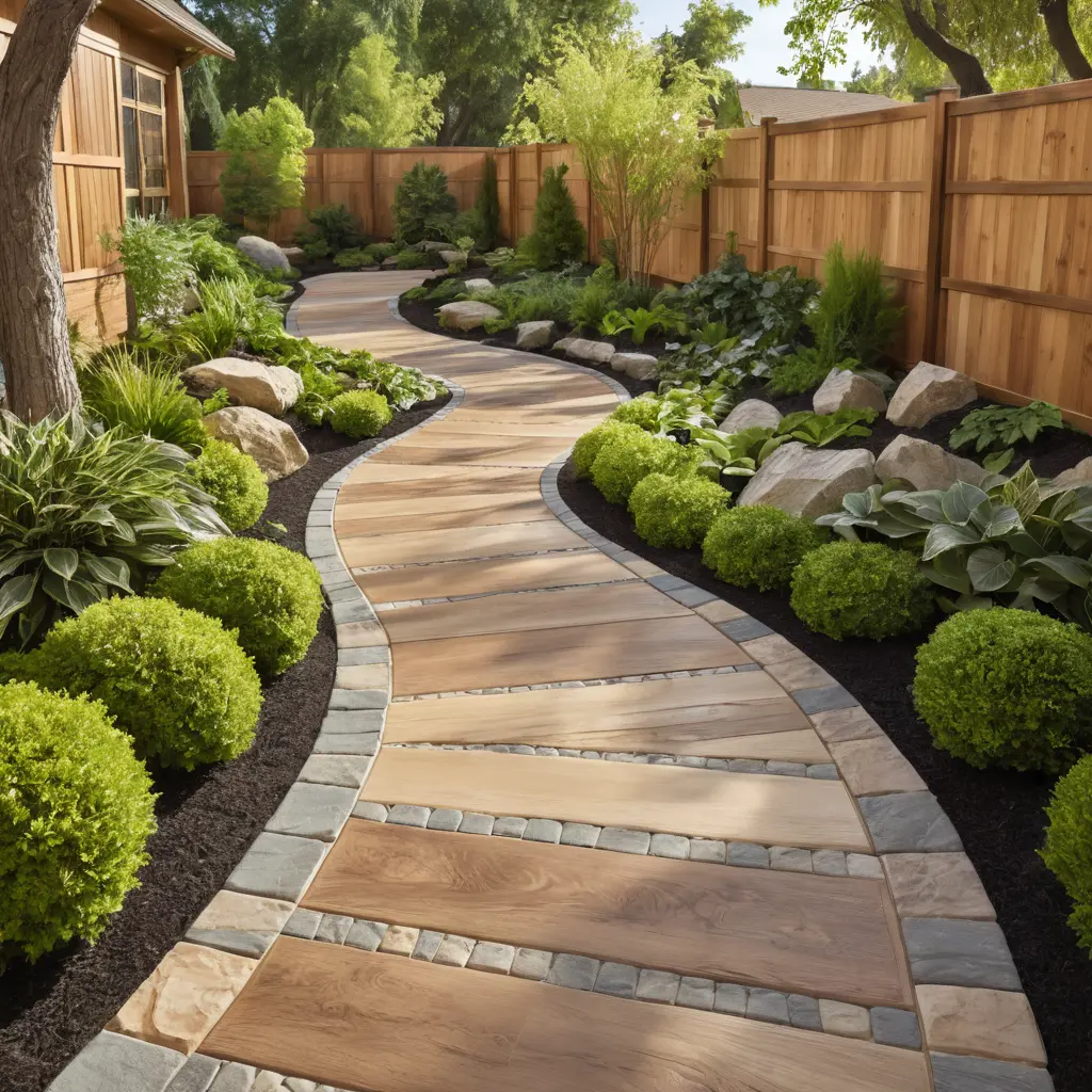 Wood Look Paver Walkway