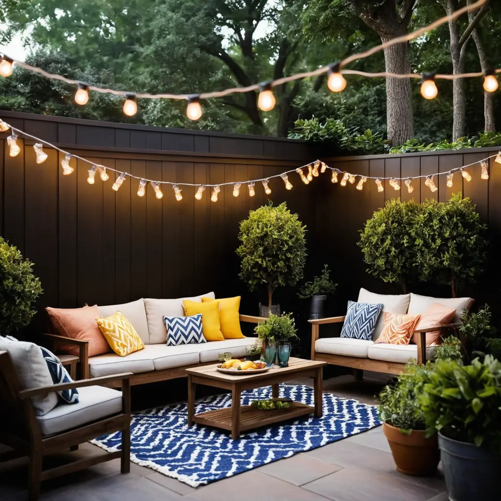 Zig-Zag String Lights for a Playful Layout