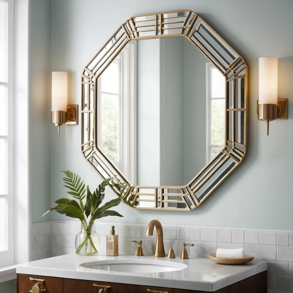 Art Deco-Inspired Mirror