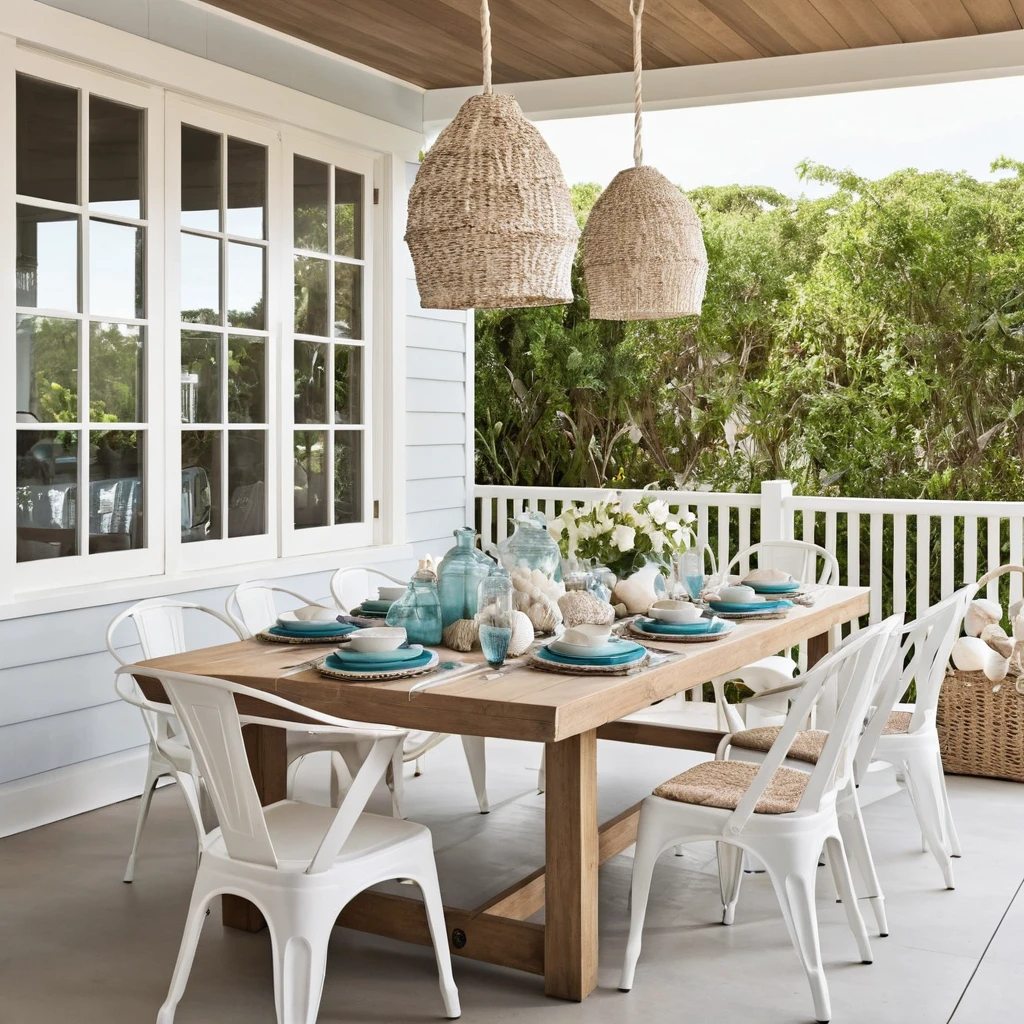 Beach-Inspired Dining with Light Hues