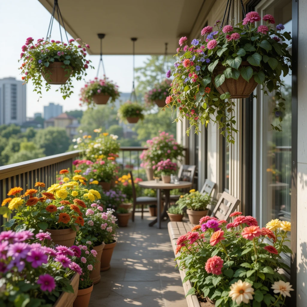 Blooming Balcony Garden