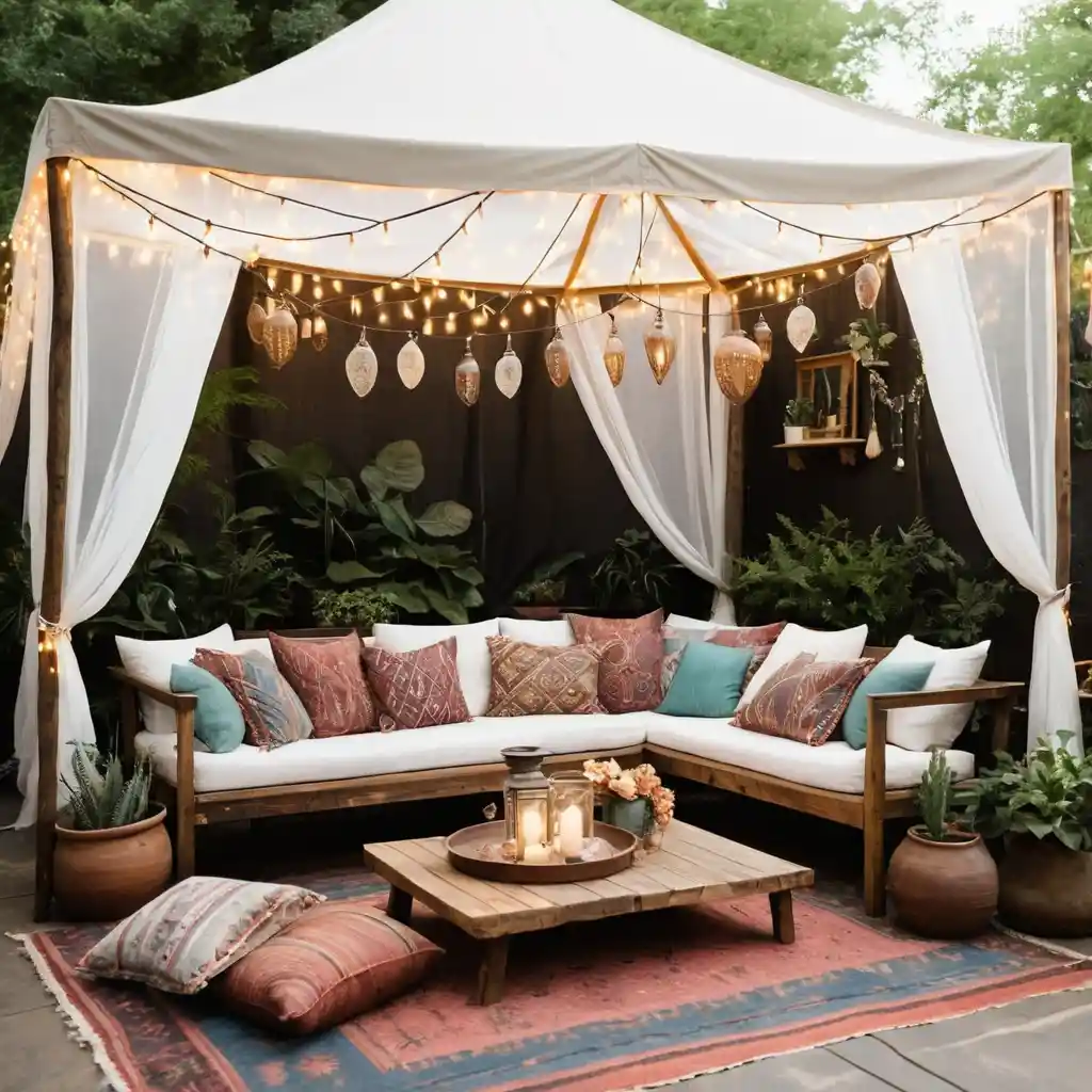 Bohemian Tented Patio