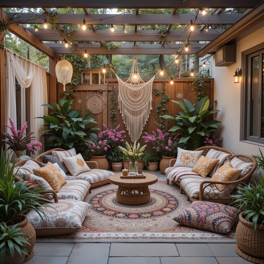 Boho Patio Area