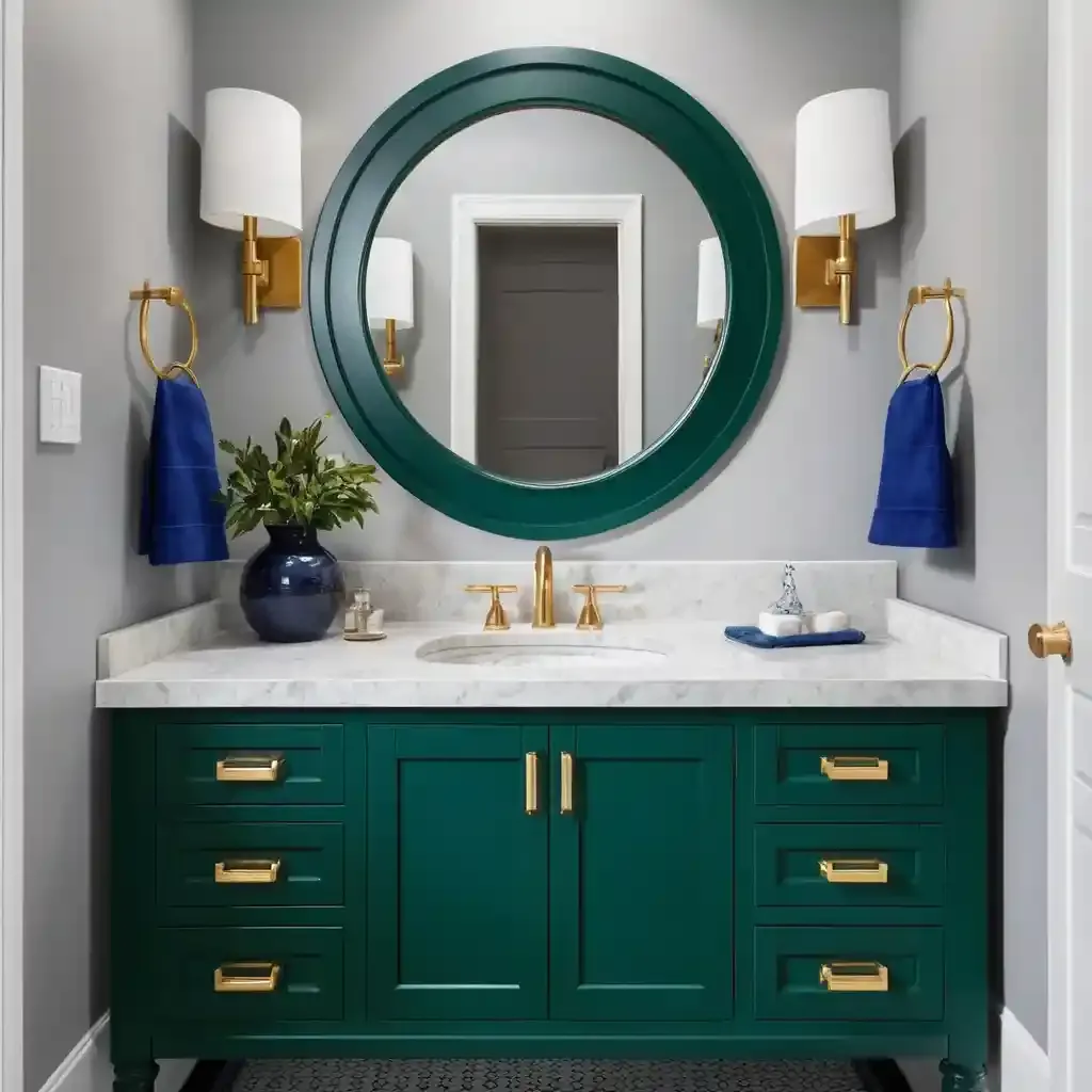 Bold, Colored Vanity