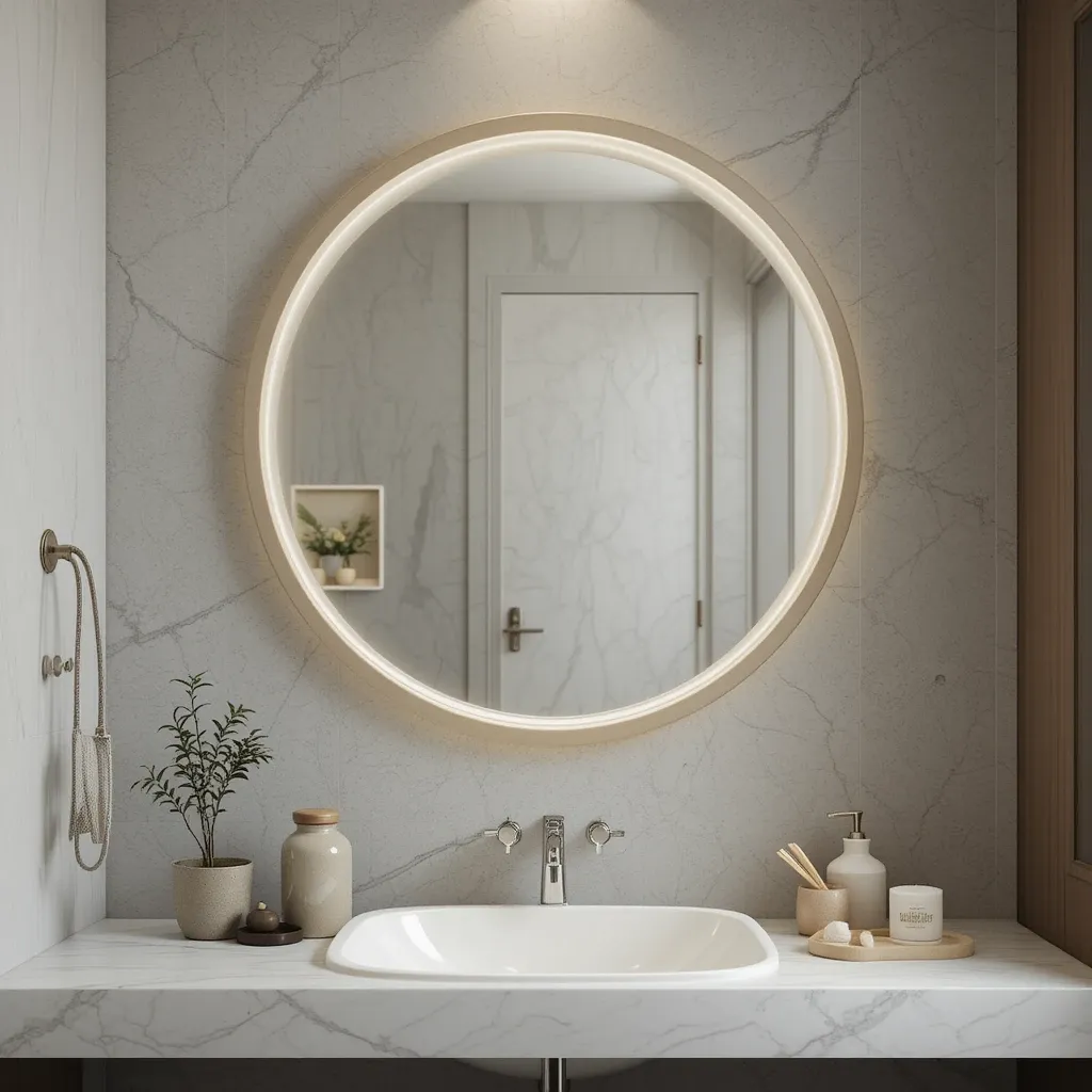 Calming Zen-Inspired Mirror Design