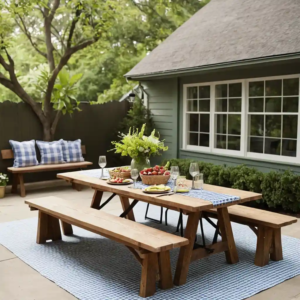 Casual Dining with Picnic Tables