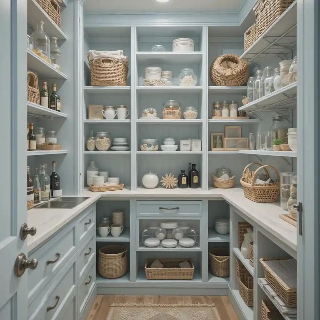 Coastal-Inspired Pantry