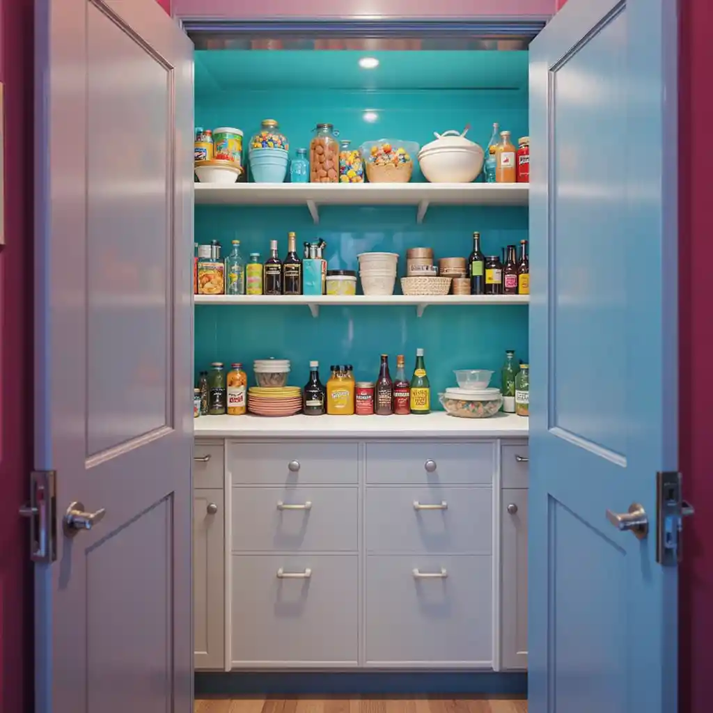 Color-Pop Pantry Interior