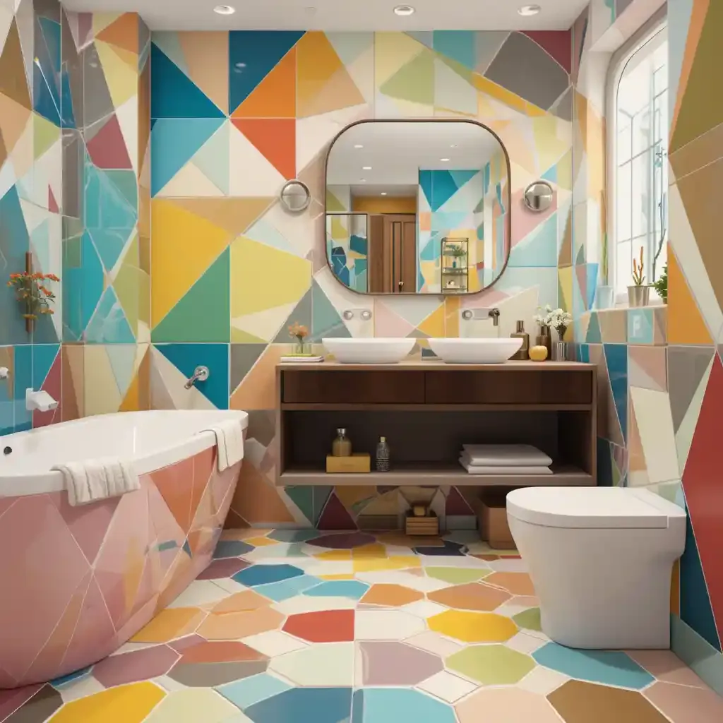 Colorful Geometric Tiles