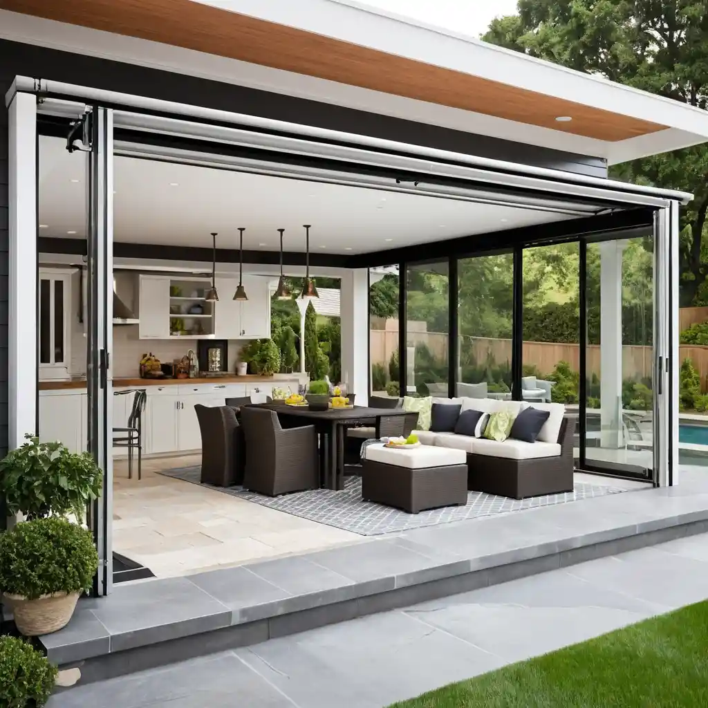 Convertible Patio with Retractable Walls