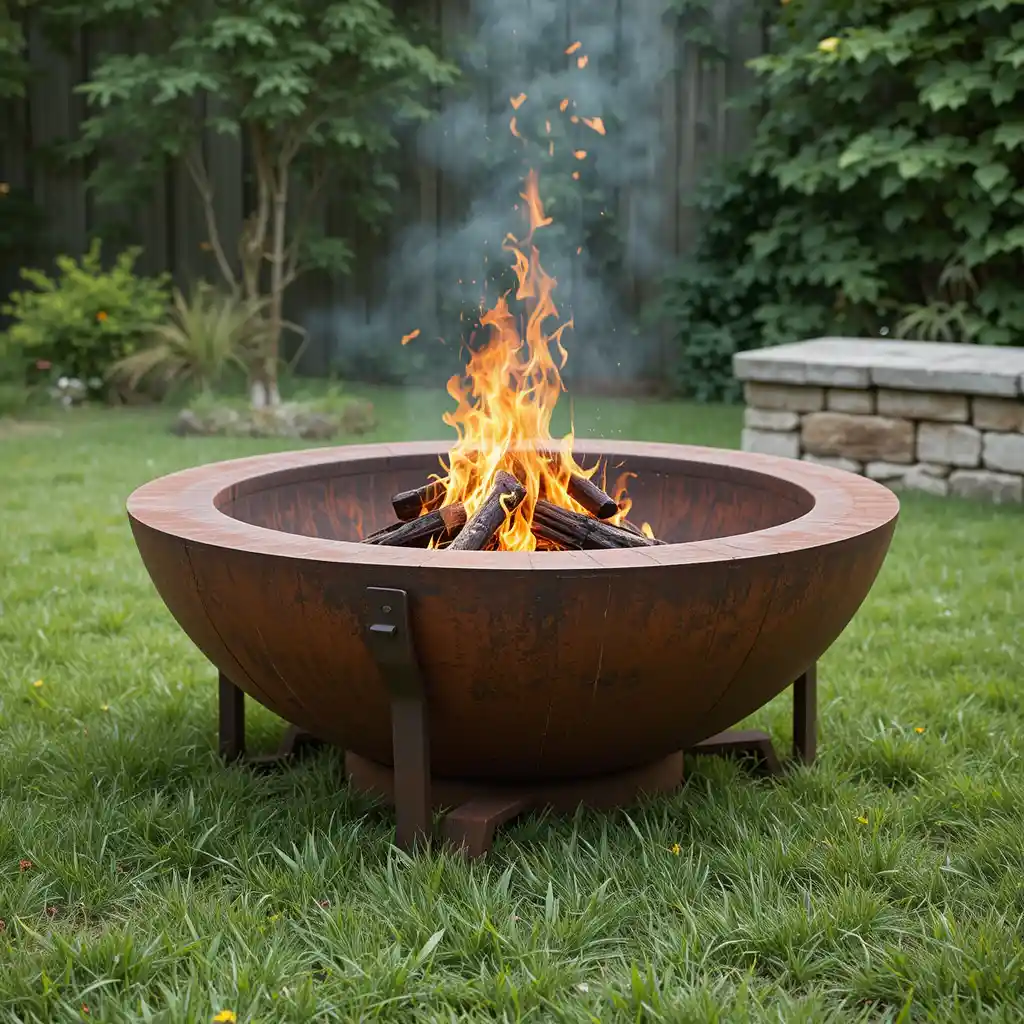 Corten Steel Fire Pit