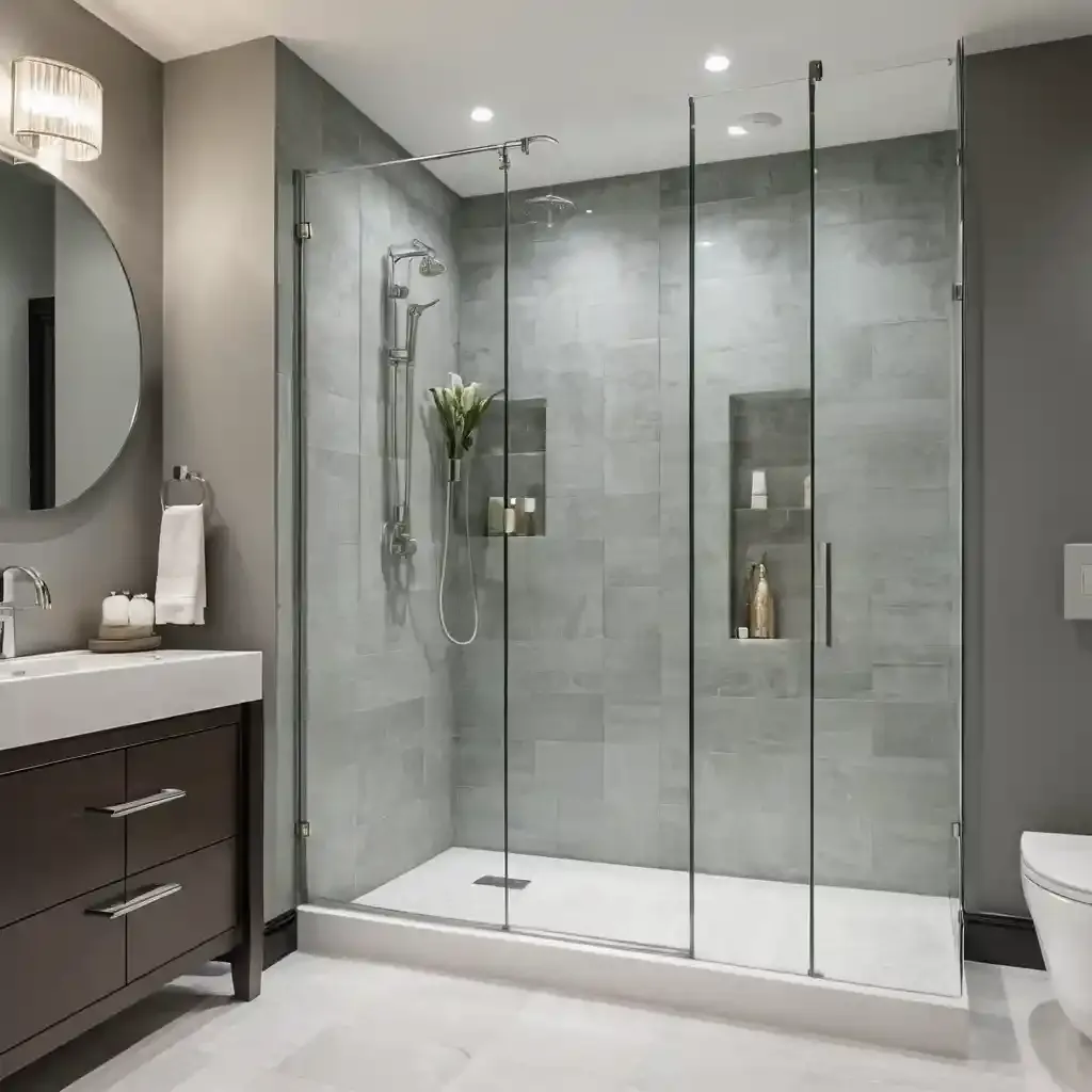 Elegant Glass Shower Enclosure