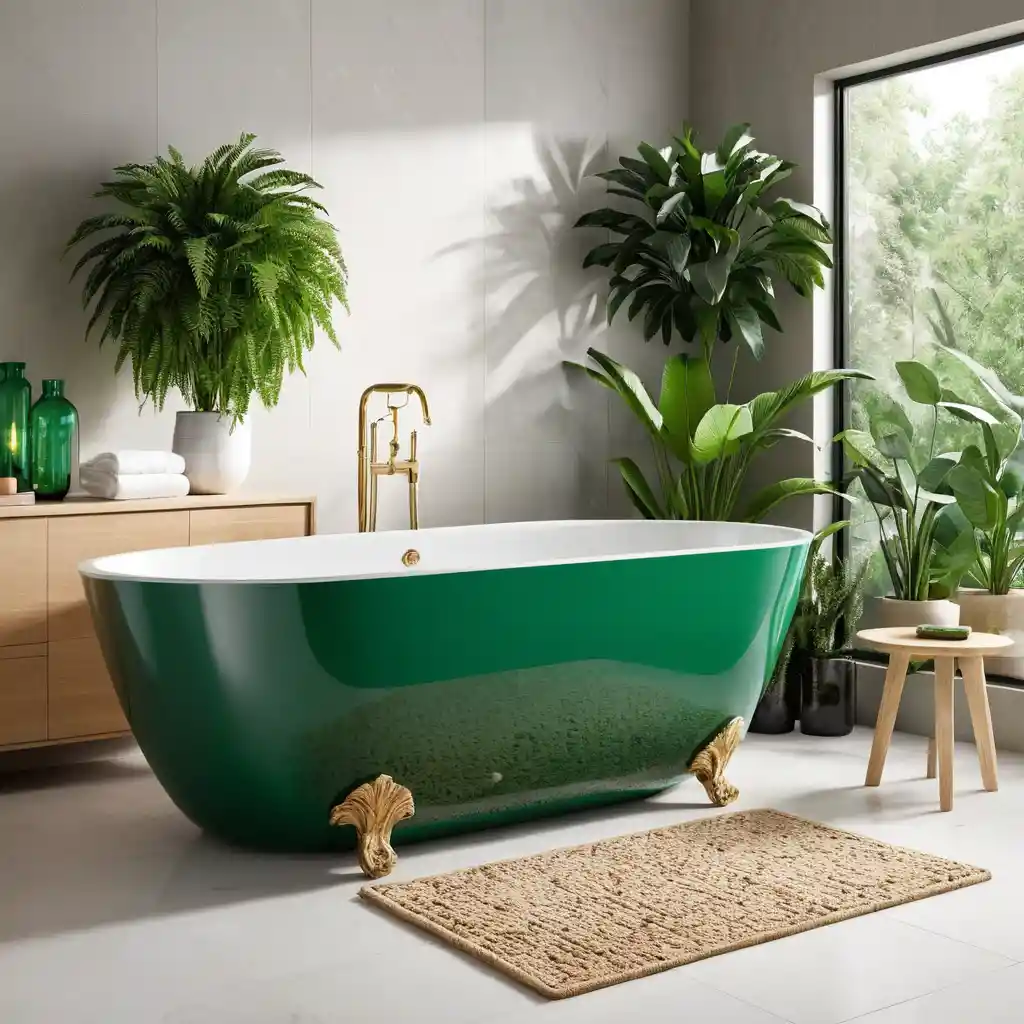 Emerald Green Bathtub