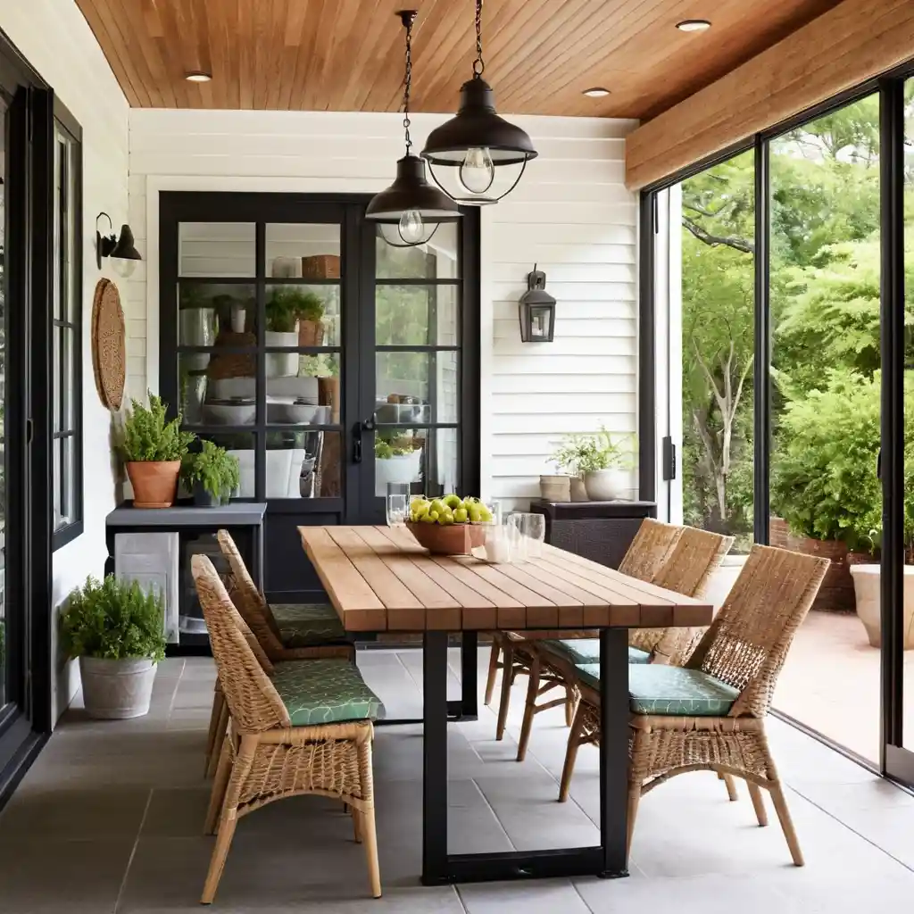 Enclosed Patio Dining