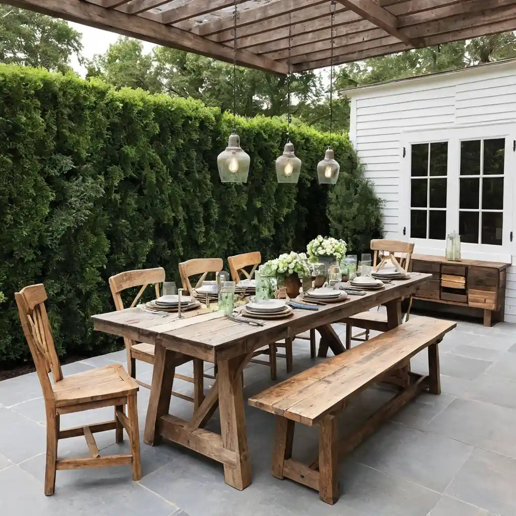 Farmhouse Dining with Reclaimed Wood