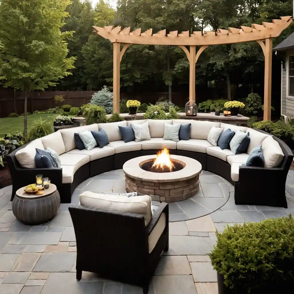 Fire Pit Patio with Surround Seating