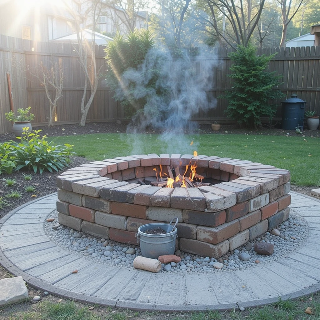 Fire Pit with Recycled Materials