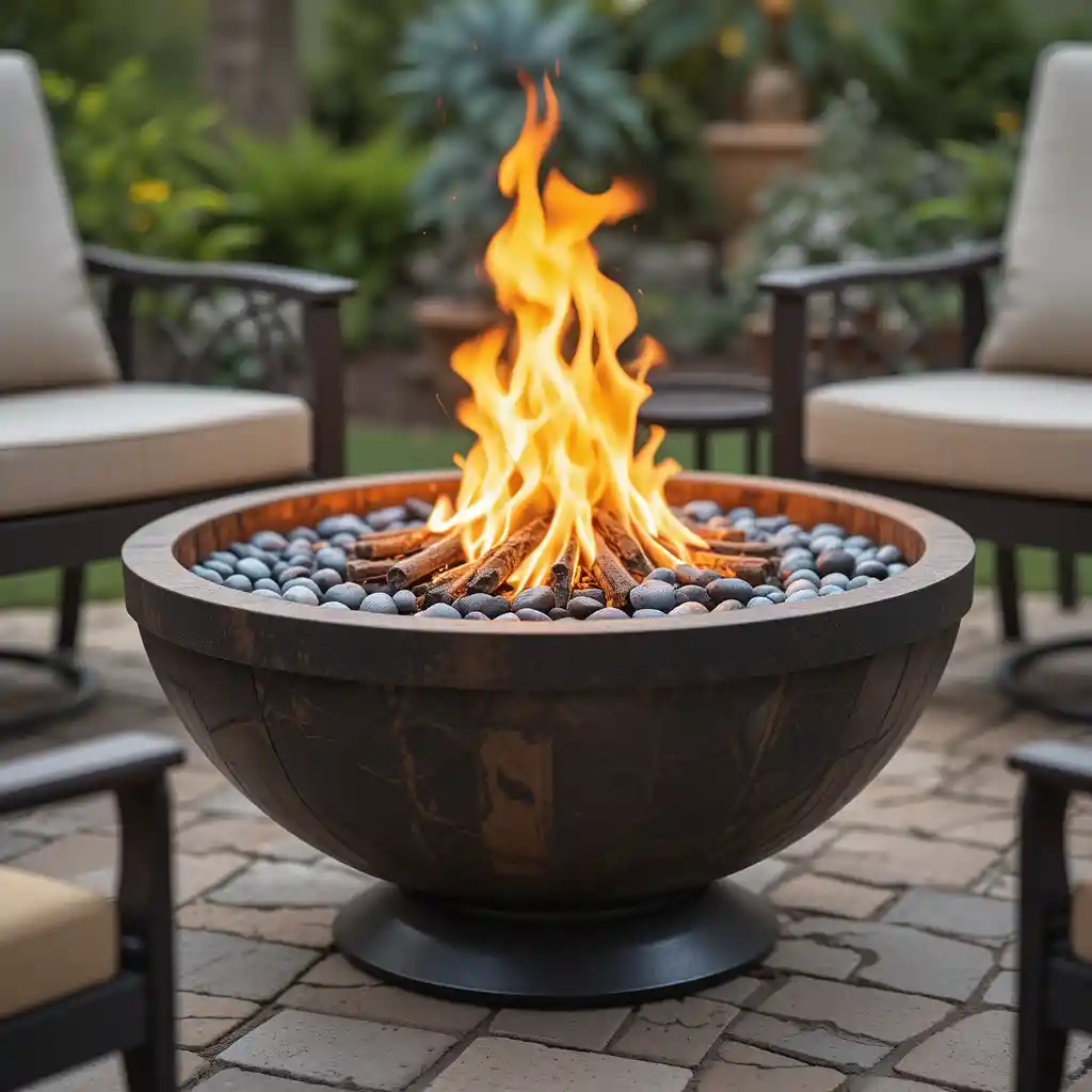 Fire Pit with a Fire Bowl