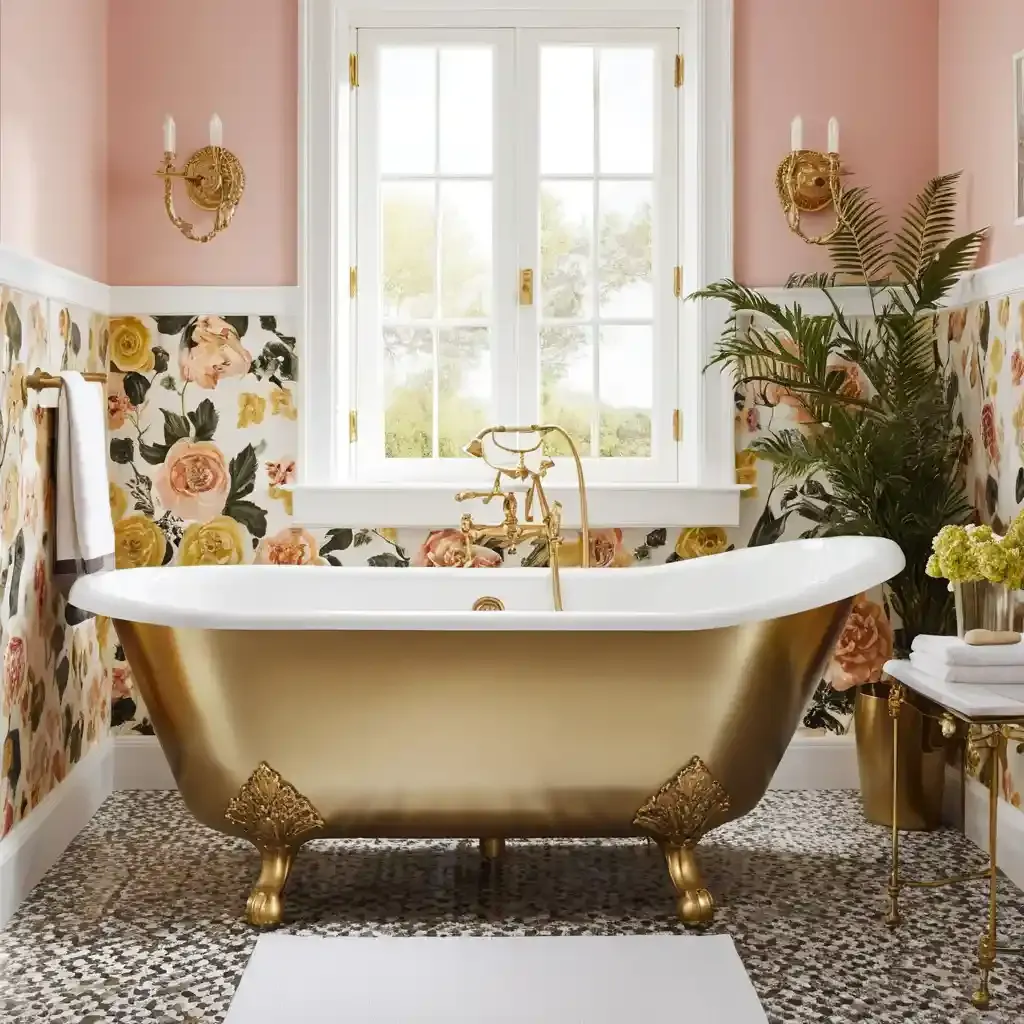 Freestanding Clawfoot Tub with a Twist